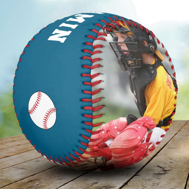 Custom Baseball with Name Number Photo Kids (Creator Uploaded)