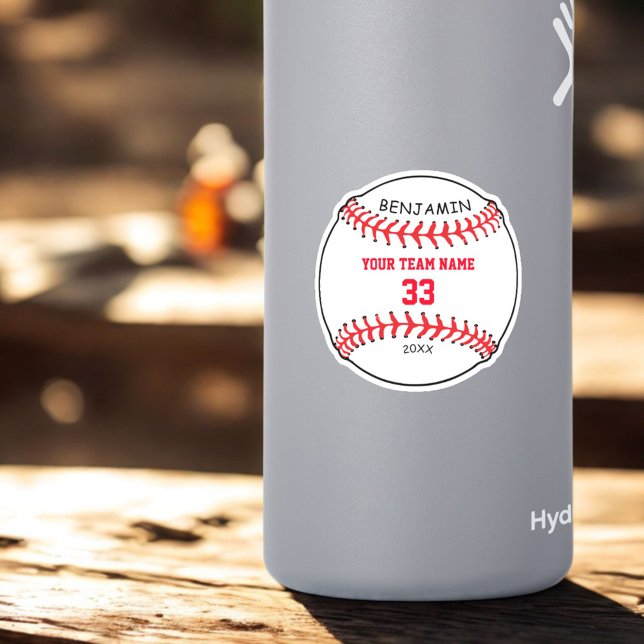 Custom Baseball with Name Team Number Kids (Creator Uploaded)