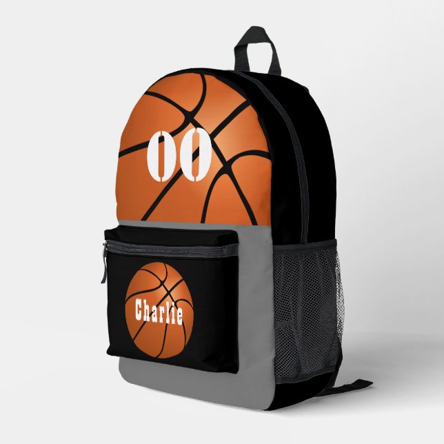 CUSTOM BASKETBALL BAG PERSONALIZE SPORT BAG (Back Corner Right)