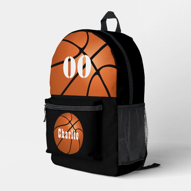CUSTOM BASKETBALL BAG PERSONALIZE SPORT BAG (Back Corner Right)