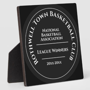 Custom Basketball Club League Winners Trophy Plaque