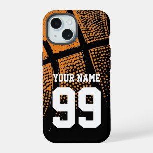 Custom basketball jersey number budget friendly iPhone 15 case