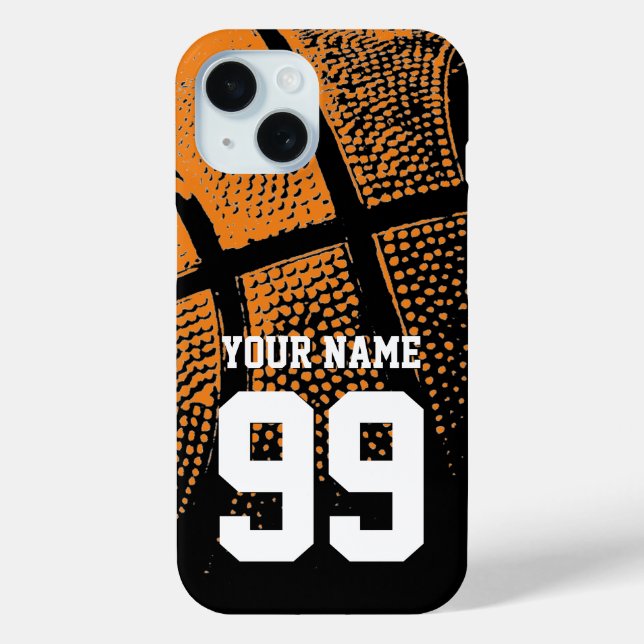 Custom basketball jersey number cool Case-Mate Case-Mate iPhone Case (Back)