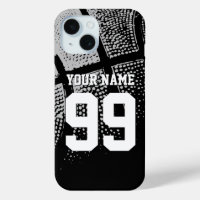 Custom basketball jersey number iPhone 15 case