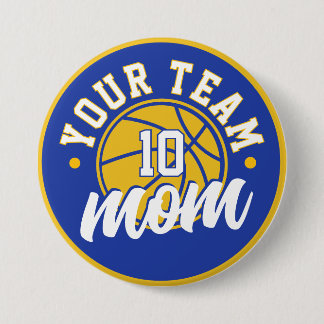 Custom Basketball Mom Button