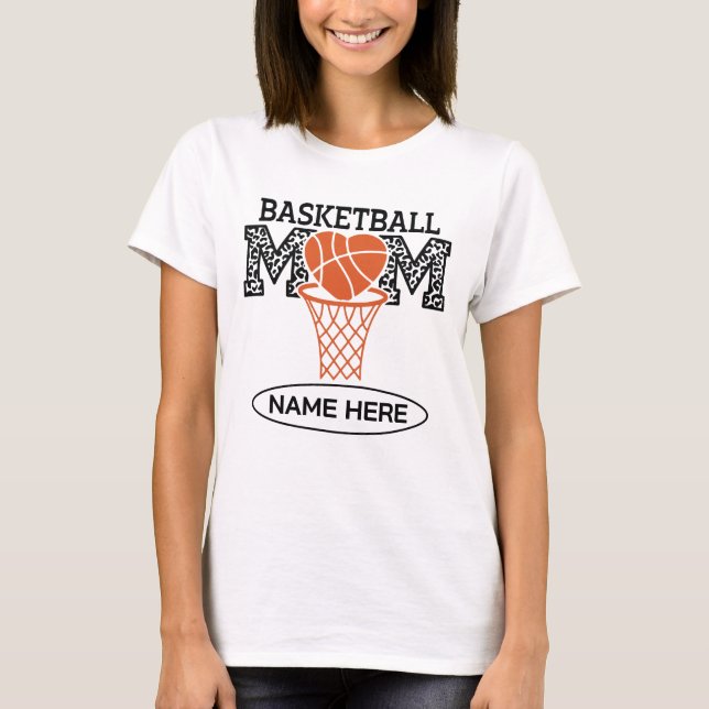Custom Basketball Mum  T-Shirt (Front)