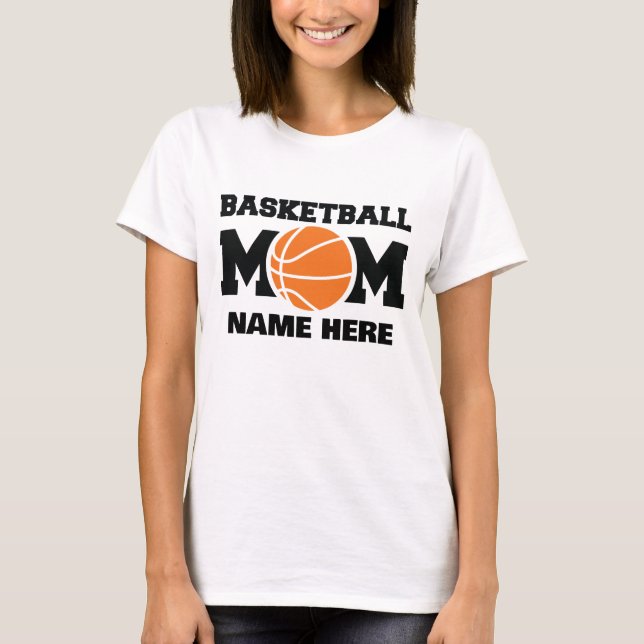 Custom Basketball Mum  T-Shirt (Front)