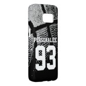 Custom basketball sports jersey number Case-Mate samsung galaxy case (Back/Right)