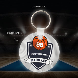 Custom Basketball Sports Team Keychain