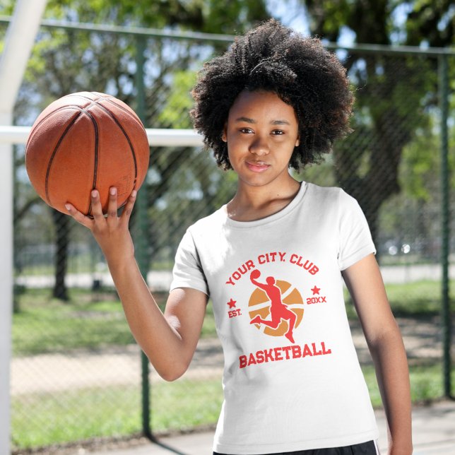 Custom Basketball Team Player Shirt Gift (Custom Basketball Team Shirt with Player Name & Logo)