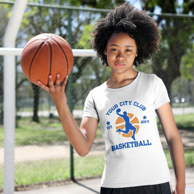 Custom Basketball Team Player Shirt Gift (Custom Basketball Team Shirt with Player Name & Logo)