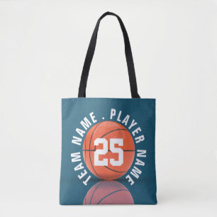 Custom Basketball Team Tote Bag
