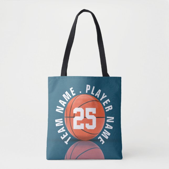Custom Basketball Team Tote Bag (Front)