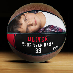 Custom Basketball with Name, Number, Team, Photo