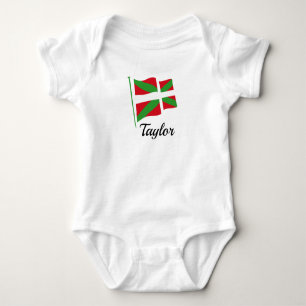 Custom, Basque Country national flag, ikurriña: Baby Bodysuit