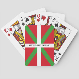 Custom, Basque Country national flag, ikurriña: Playing Cards