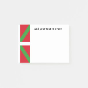 Custom, Basque Country national flag Ikurriña: Post-it Notes