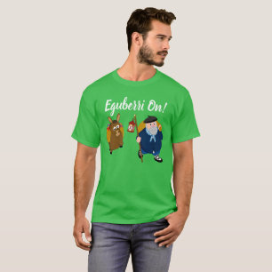 Custom, Basque Olentzero "Eguberri On" greeting: T-Shirt