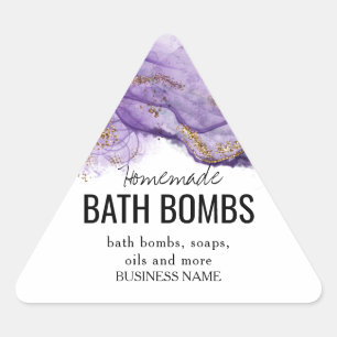 Custom Bath Bomb Label Template – Editable Logo &