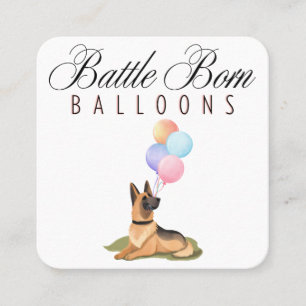 Custom Battle Born Balloons Business Card