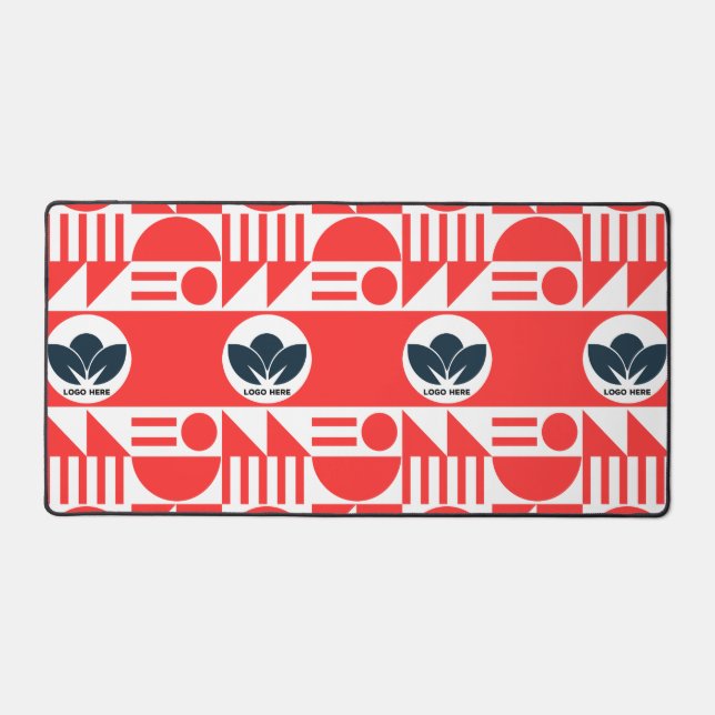 Custom Bauhaus Logo Desk Mat – Personalised Worksp (Front)