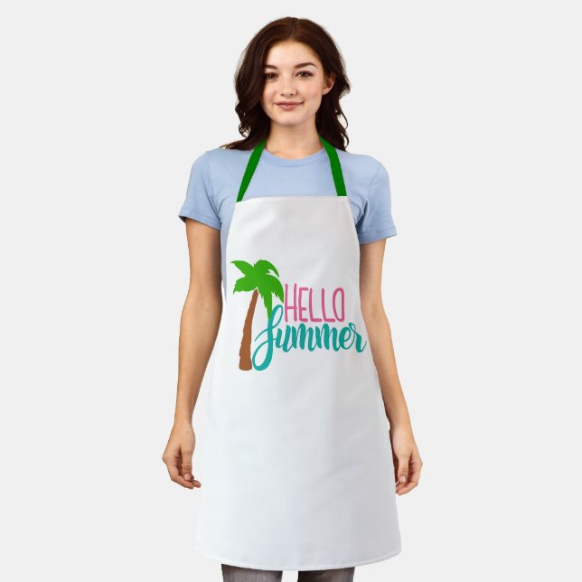 Custom BBQ Chef Apron - Personalised Grilling Gift (Worn)