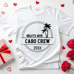 Custom Beach 20th 30th 40th 50th 60 Birthday Party T-Shirt