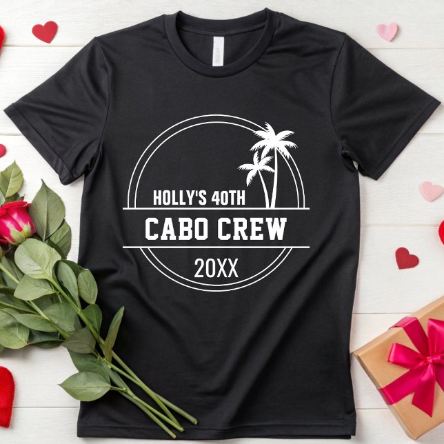 Custom Beach 20th 30th 40th 50th 60 Birthday Party T-Shirt (Creator Uploaded)