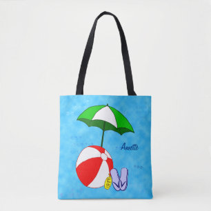 Custom Beach Ball Pool Toys Allover Tote