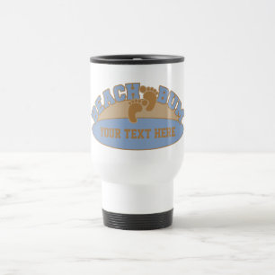 Custom Beach Bum mugs - choose style, colour