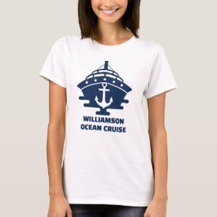 Custom Beach Cruise Trip Nautical Anchor Women's T-Shirt