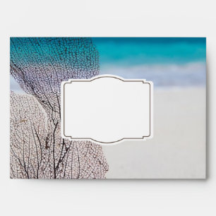 Custom Beach Destination Wedding Envelopes