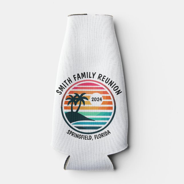 Custom Beach, Family Reunion, Vacation Cooler (Front)