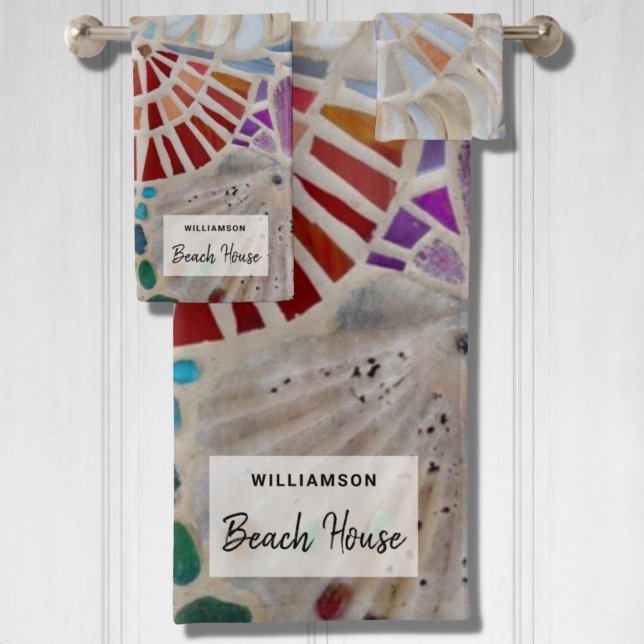Custom Beach House Bath Towel Set (Creator Uploaded)