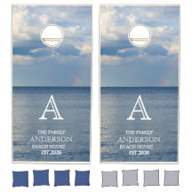 Custom Beach Ocean Family Name year