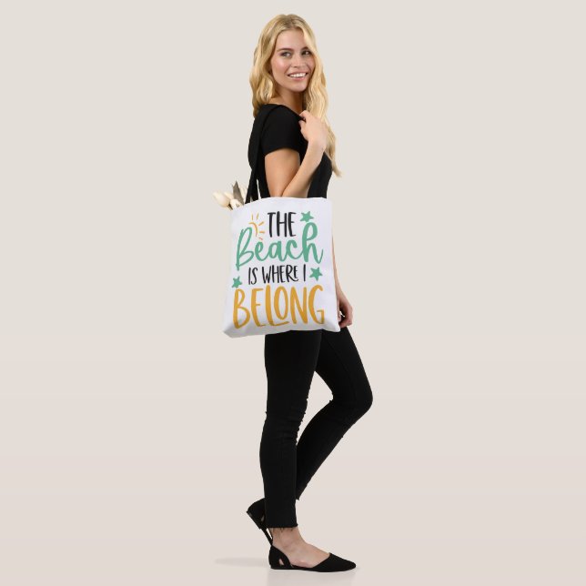 Custom Beach Tote Bag (On Model)