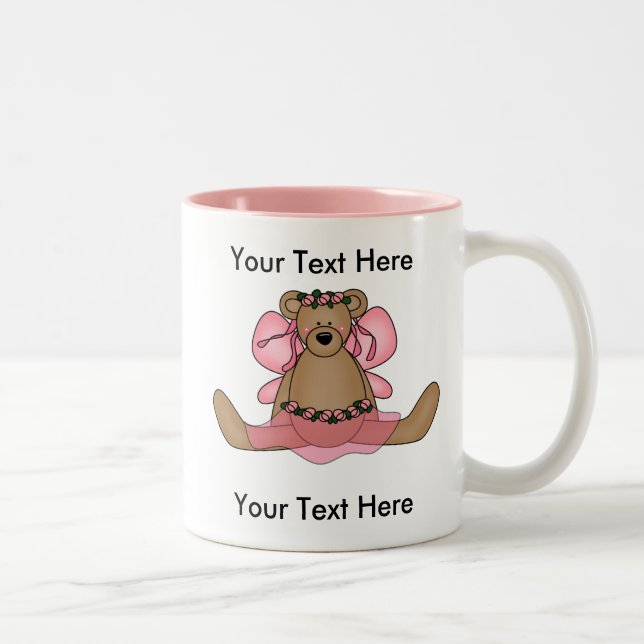 Custom Bear Ballerina Mug - Customisable (Right)