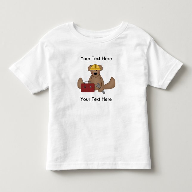 Custom Bear Construction T-shirt (Front)