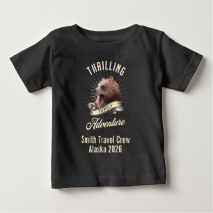 Custom Bear Family Travel Crew Adventure Baby T-Shirt