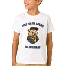 CUSTOM Bear Mascot | Blue & Gold - School College