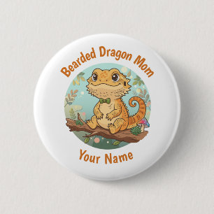 Custom Bearded Dragon Mum Button
