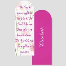 Custom Beautiful Floral Bible Verse Psalm 146:8