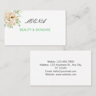 CUSTOM BEAUTY BUSINESS CARD