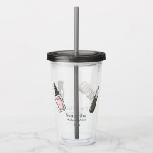 Custom Beauty Professional Acrylic Tumbler