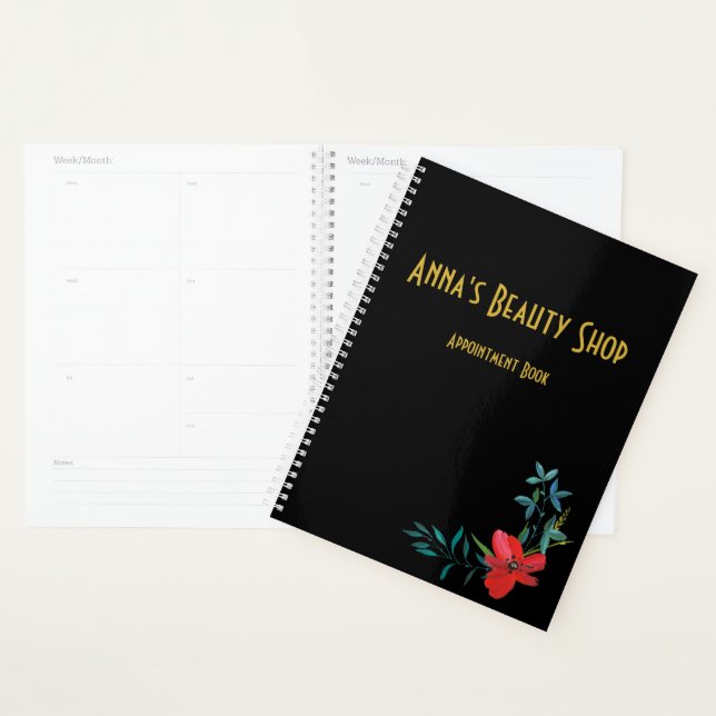 Custom Beauty Shop Appointment Book | Planner (Display)