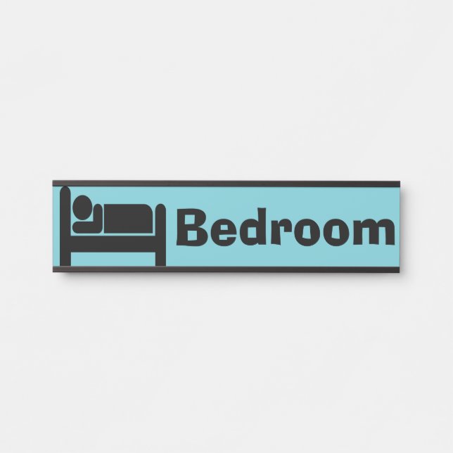 Custom Bedroom Door Name Plaque Door Sign (Front)