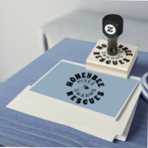 Custom BEE 2 logo image rubber stamp