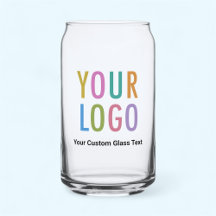 Custom Beer Can Pint Glass with Logo Promotional