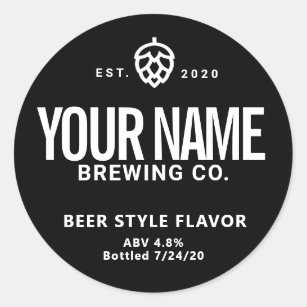 Custom Beer Canning Labels - Change words colours