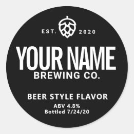Custom Beer Canning Labels - Change words colours